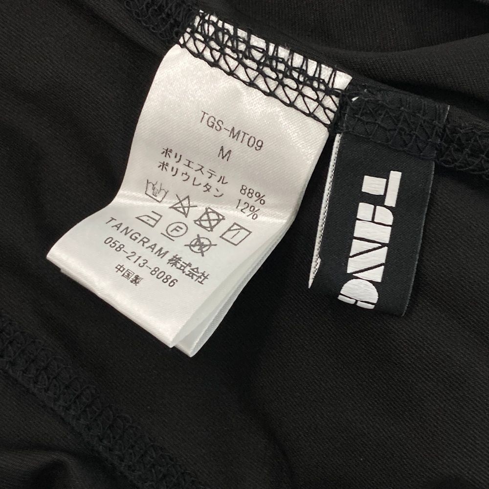 サイズ：M TANGRAM タングラム モックネック 長袖Tシャツ ブラック系