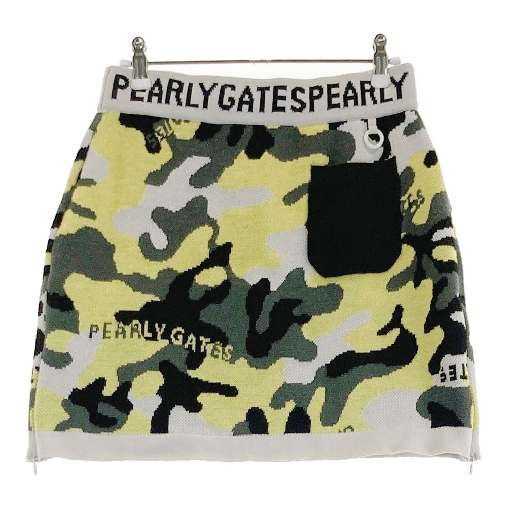 サイズ：1 PEARLY GATES パーリーゲイツ ウール混 ニットスカート
