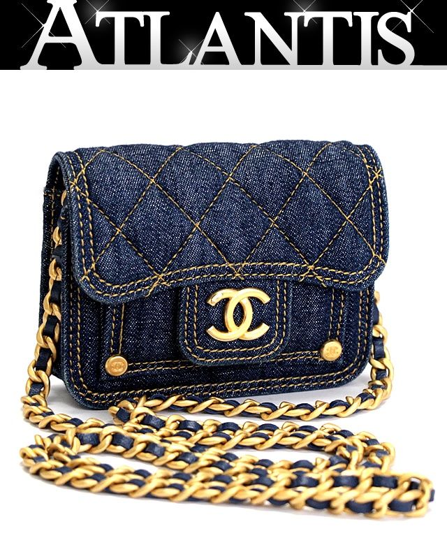 極美品 シャネル CHANEL マトラッセ ミニチェーンショルダーバッグ