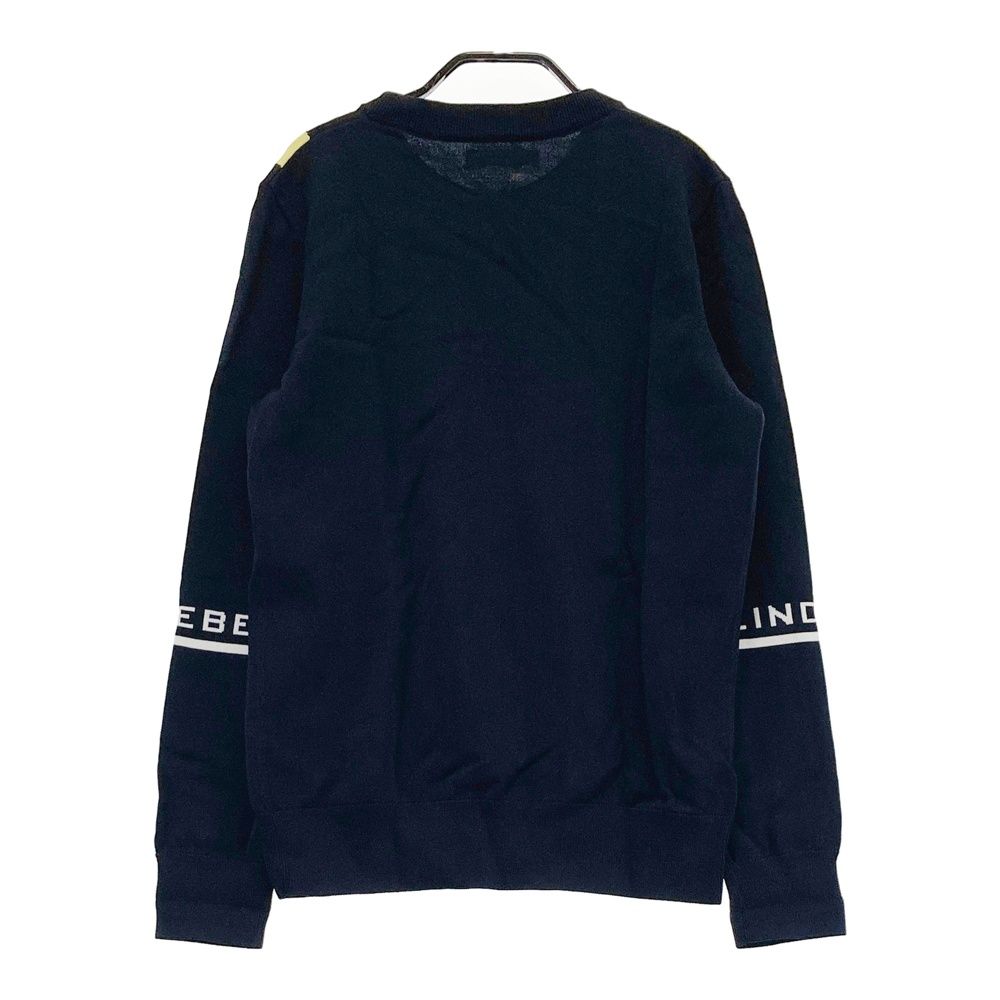 サイズ：M J.LINDEBERG ジェイリンドバーグ ニットセーター ネイビー系