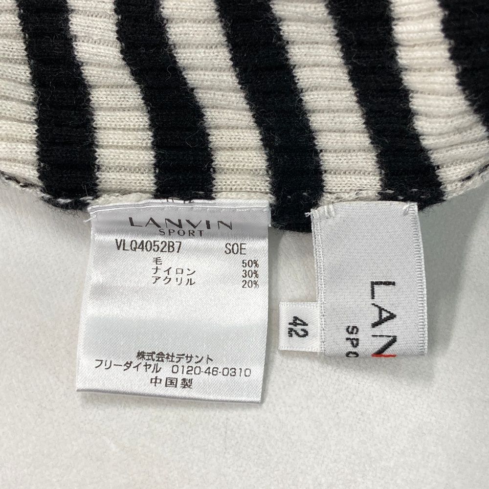 サイズ：42 LANVIN SPORT ランバン スポール ウール混 ニットセーター