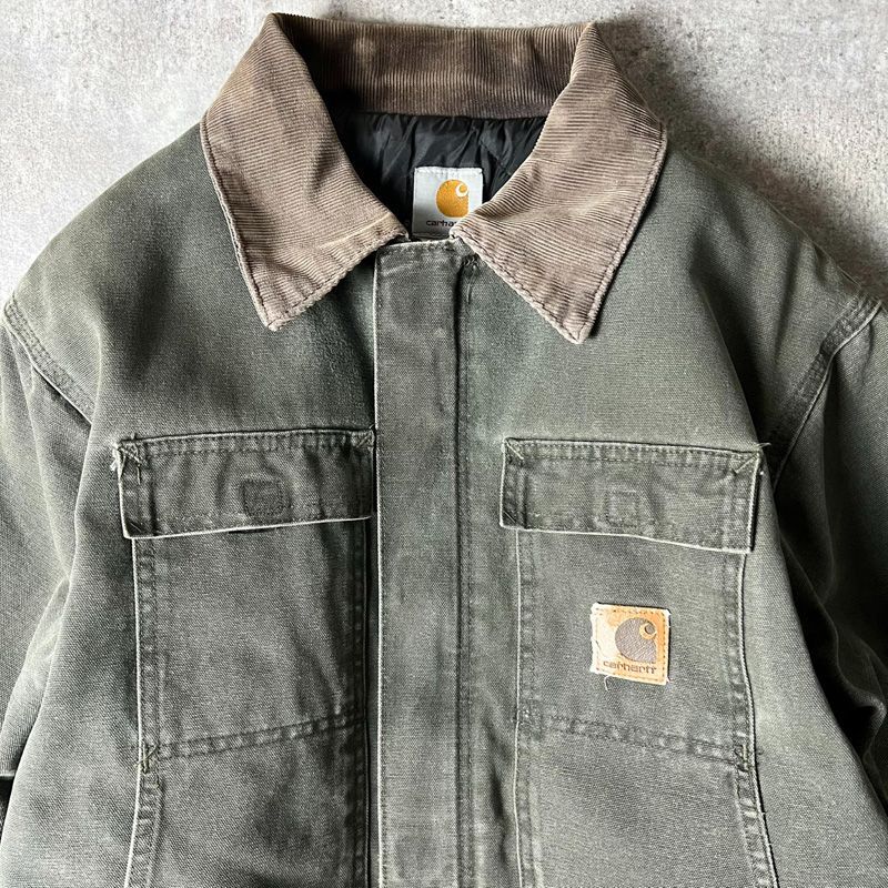 90s USA製 Carhartt 中綿 キルティング ライナー ダック