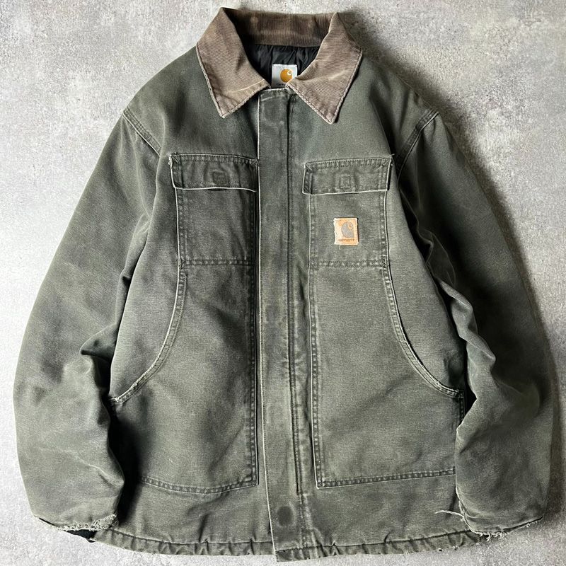 90s USA製 Carhartt 中綿 キルティング ライナー ダック