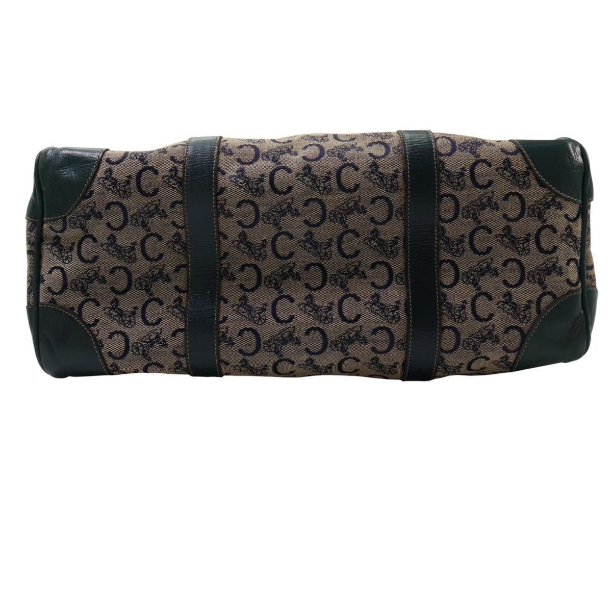 CELINE オールドセリーヌ マカダム柄 トリオンフ ボストンバッグ