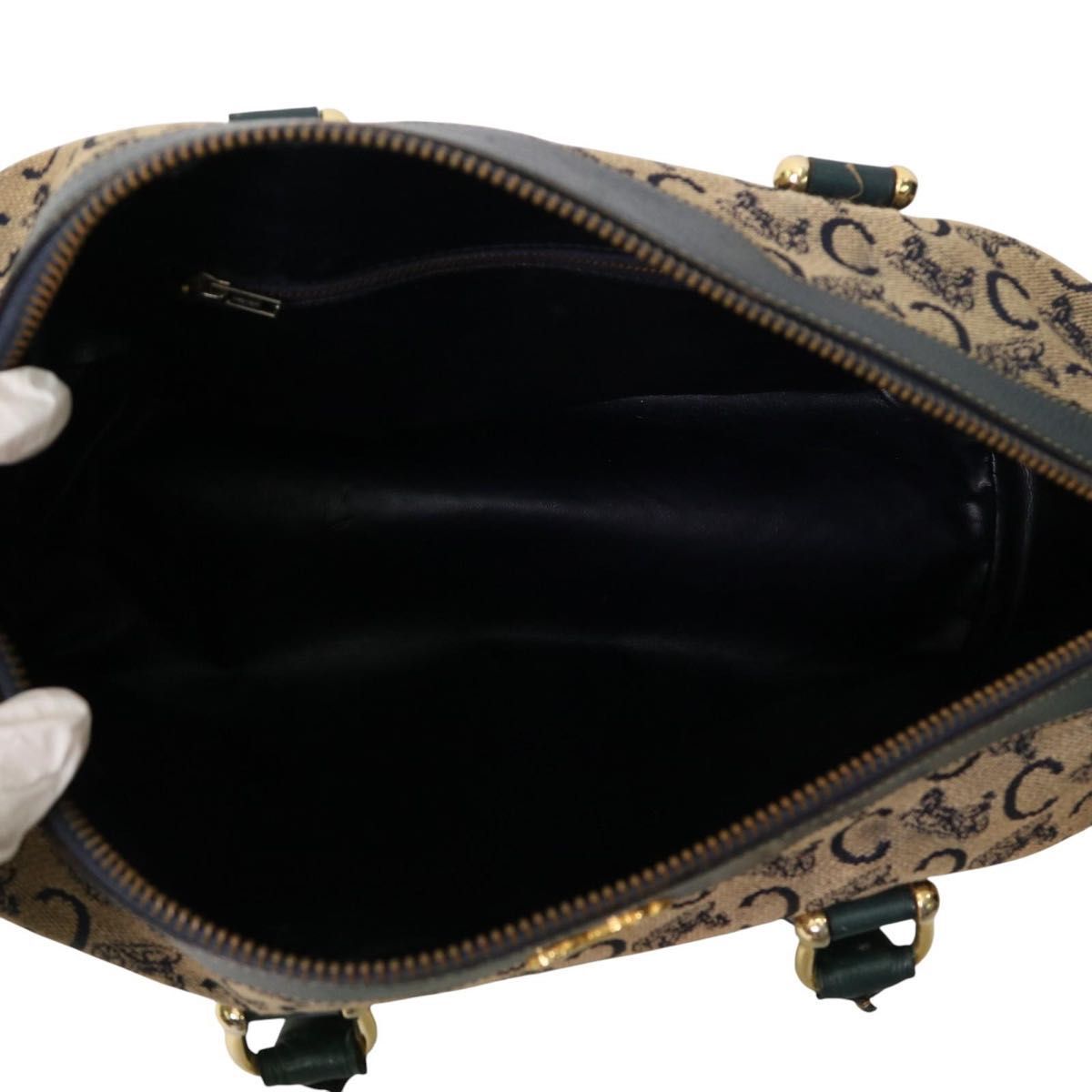 CELINE オールドセリーヌ マカダム柄 トリオンフ ボストンバッグ