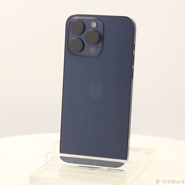 〔中古品〕 iPhone15 Pro Max 512GB ブルーチタニウム MU6X3J／A SIMフリー【344】