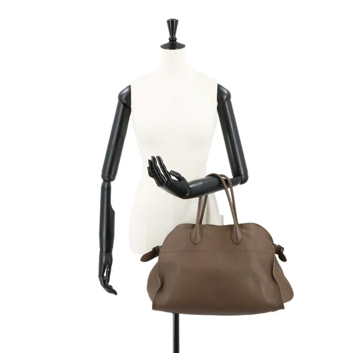 The Row ザ・ロウ マルゴー15 レザー バッグ シルバー金具 美品 ザ ロウ THE ROW ソフト マルゴー 15 トート バッグ レザー