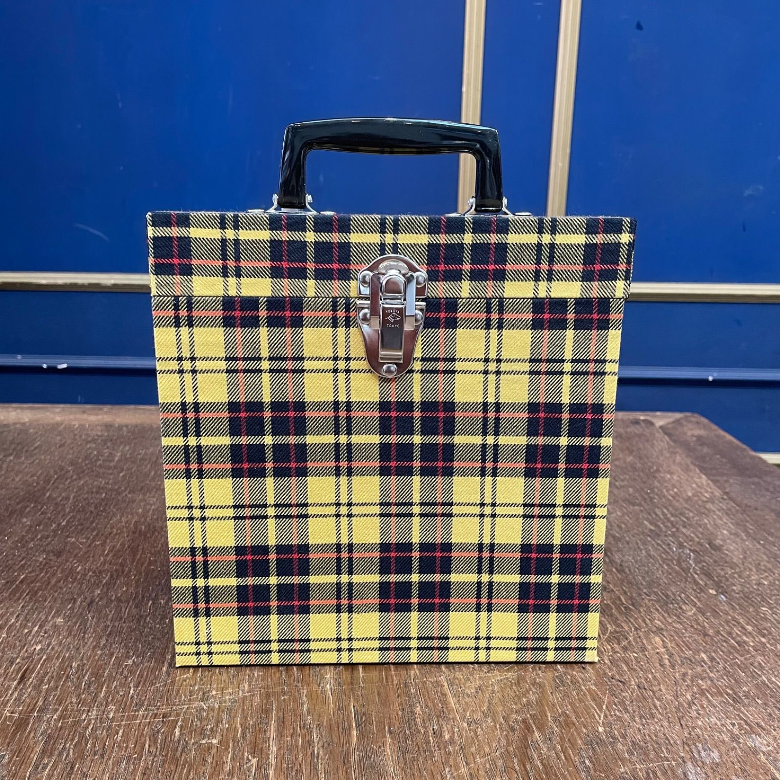 jewel trash×fab chic EP 7インチ レコードケース イエローチェック