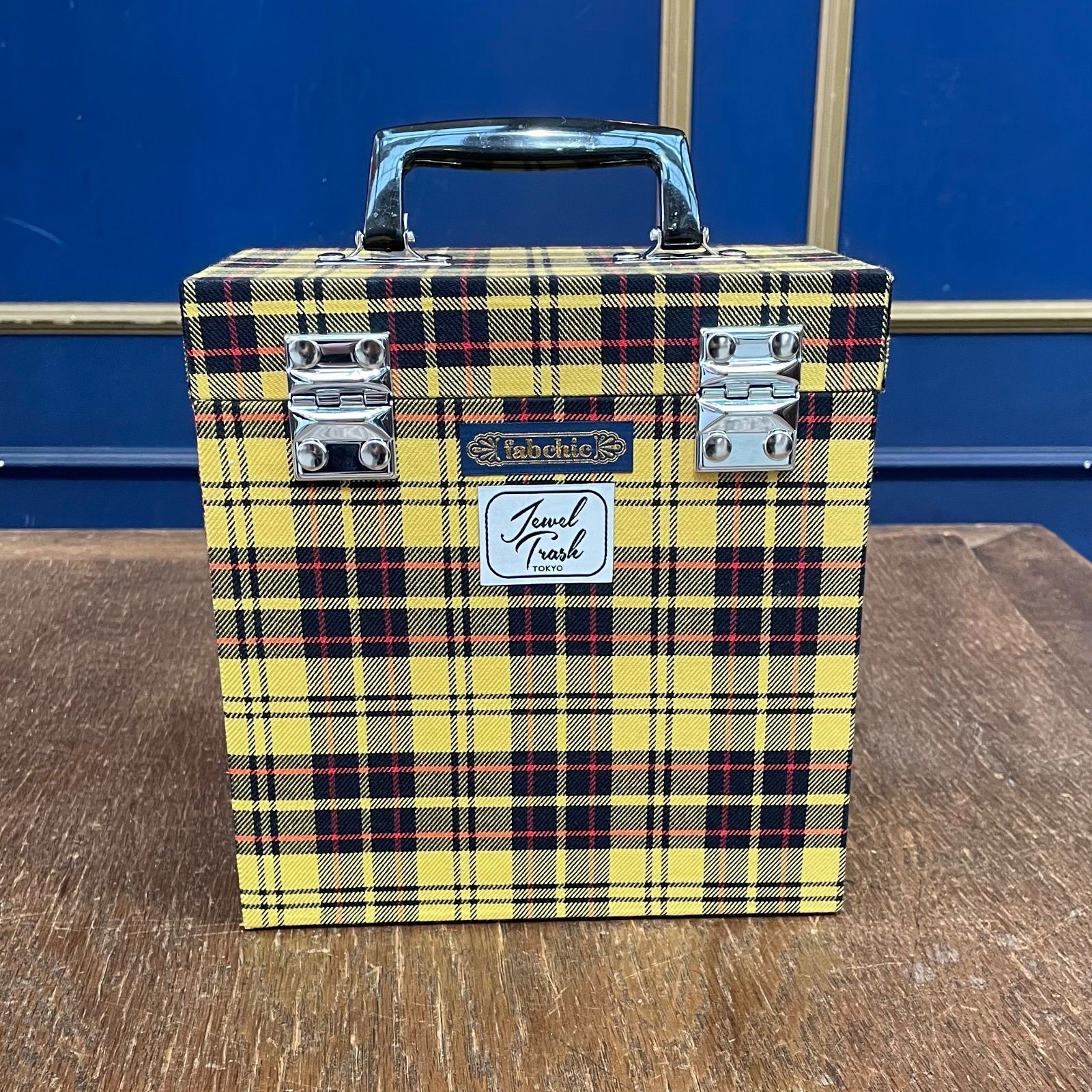 jewel trash×fab chic EP 7インチ レコードケース イエローチェック
