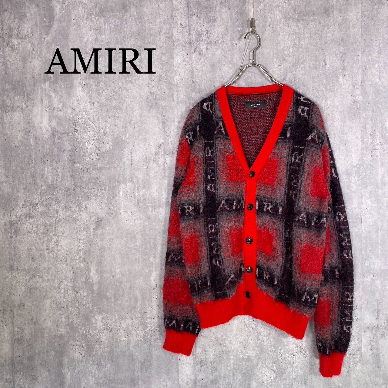 『AMIRI』アミリ (S) モヘアチェックカーディガン AMIRI - | AMIRI』アミリ モヘアチェックカーディガン メルカリ (S