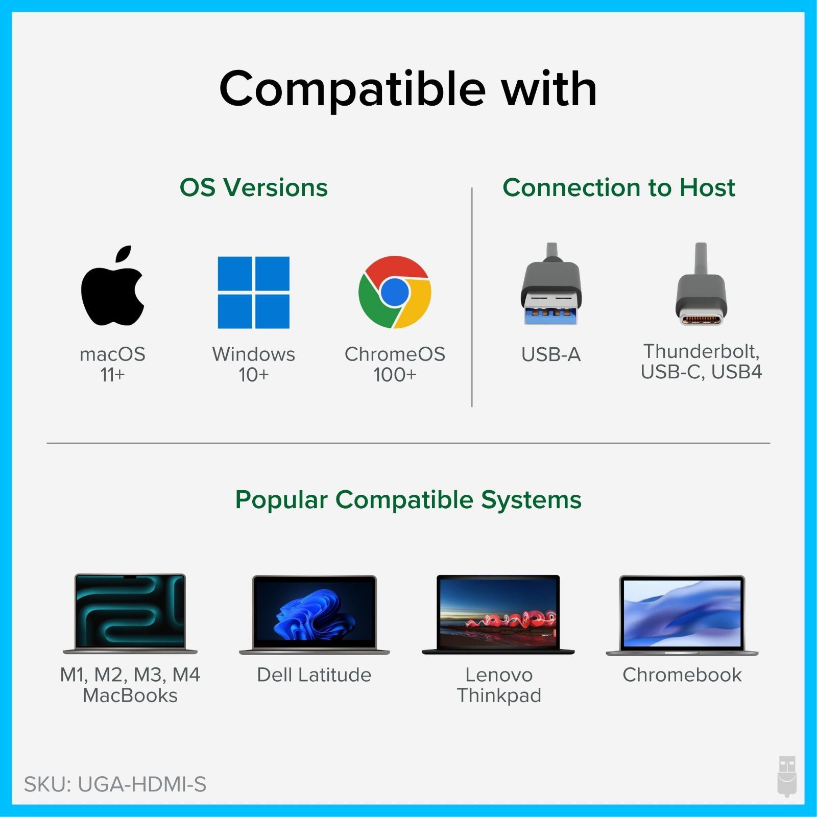 商品 の外部HDMIモニターを接続 1080 p 60 Hz 対応 最大解像度 Windows Mac 用 HDMI グラフィック変換アダプター USB C Type Plugable