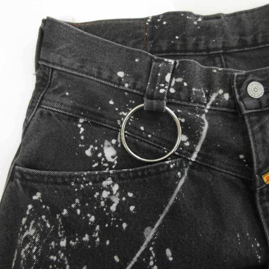 キディル KIDILL EDWIN Patch Slim Tapered Pants デニムパンツ 黒