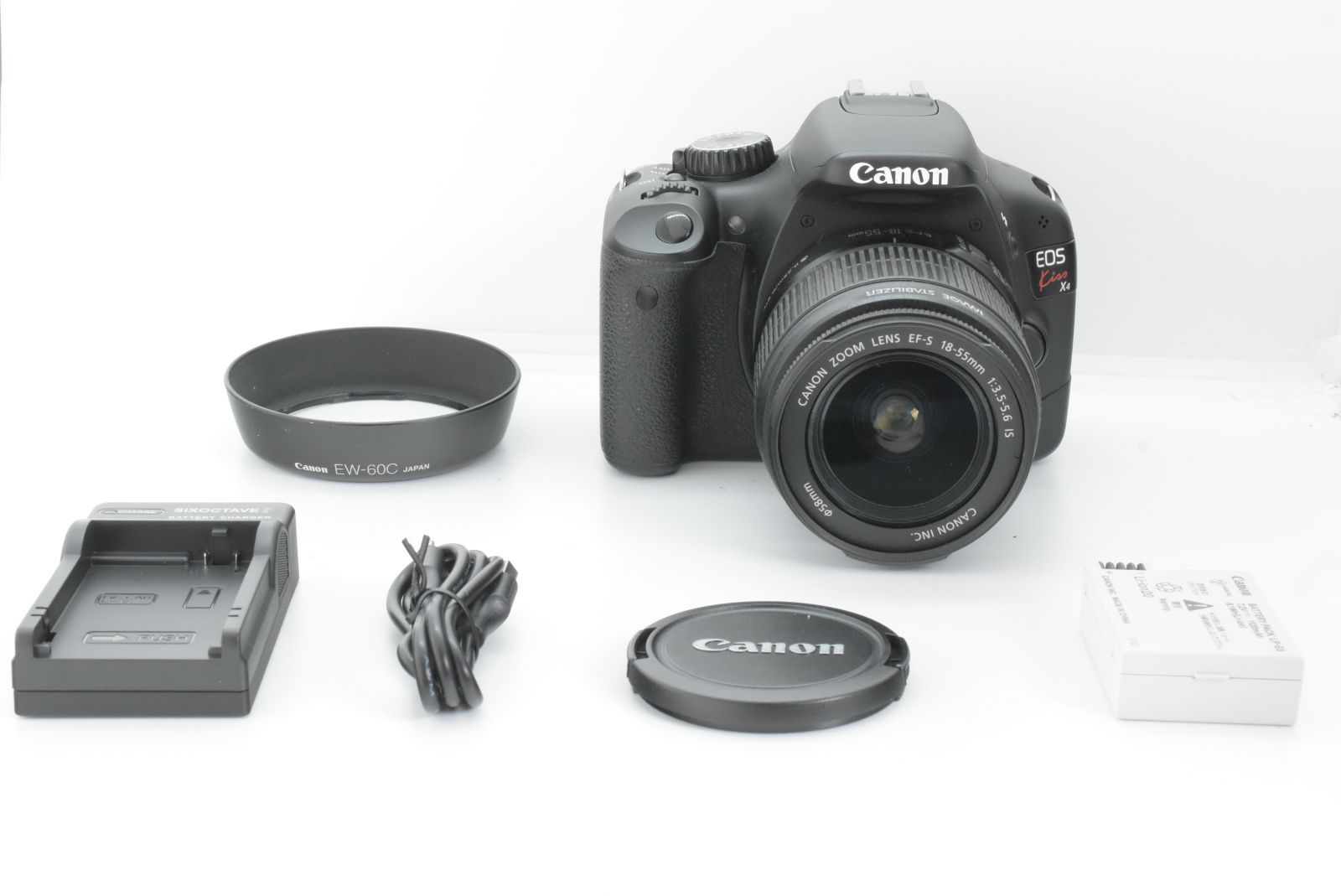 美品】シャッターカウント3829回 Canon EOS Kiss X4 + EF-S 18-55mm IS