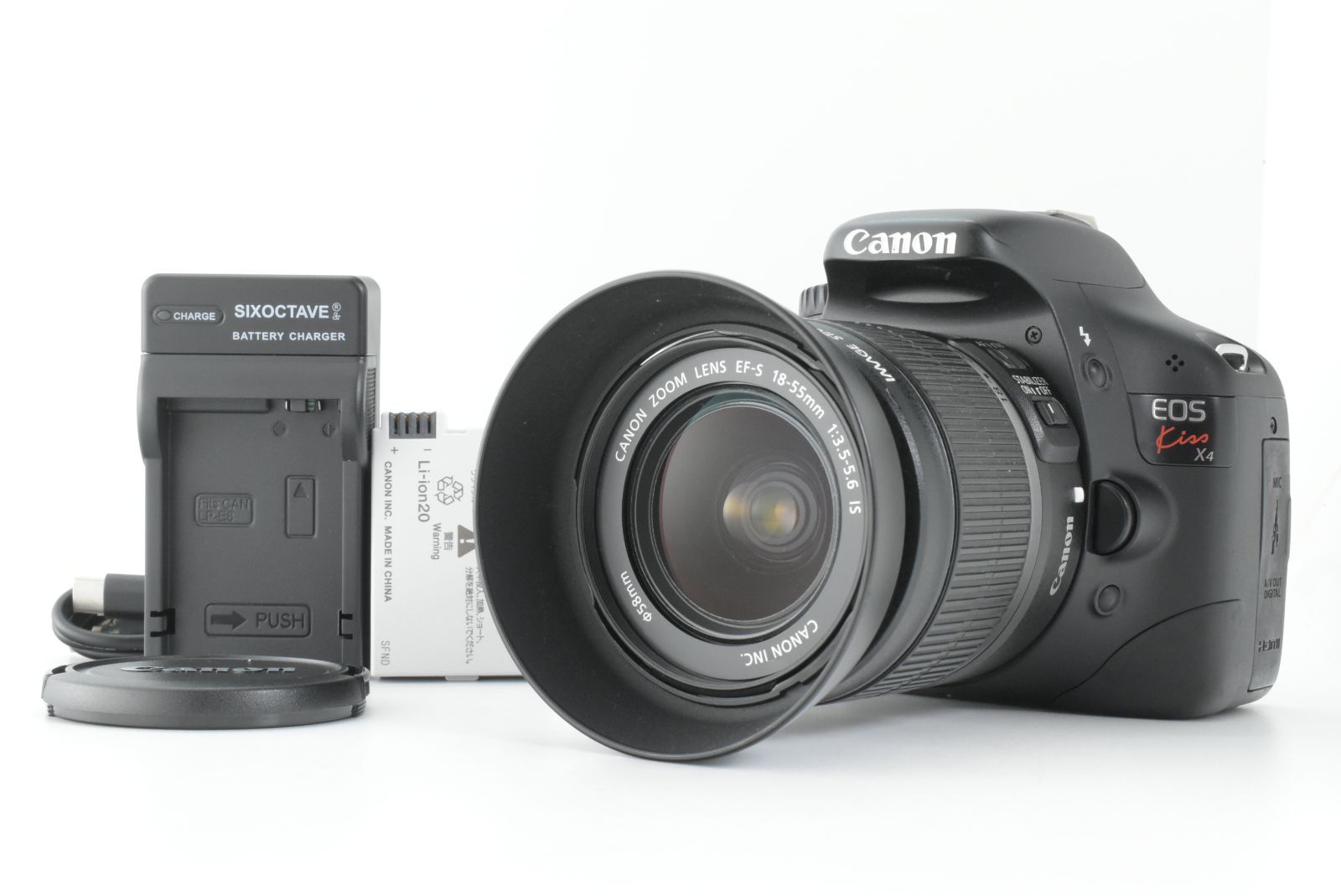美品】シャッターカウント3829回 Canon EOS Kiss X4 + EF-S 18-55mm IS