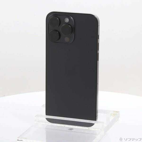 中古品〕 iPhone15 Pro Max 256GB ブラックチタニウム MU6P3J／A SIM