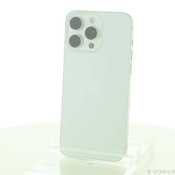 中古品〕 iPhone15 Pro Max 512GB ホワイトチタニウム MU6V3J／A SIM