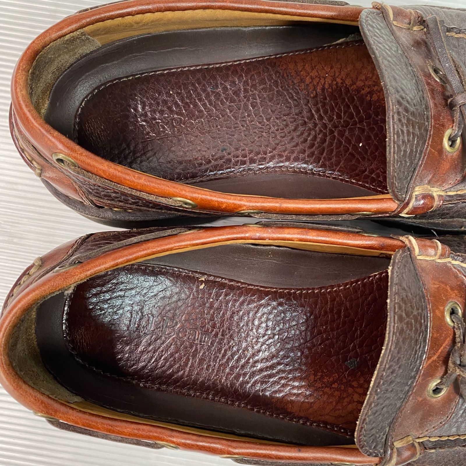 箱付き 中古 LL Bean エルエルビーン アラガッシュ バイソン モカシン