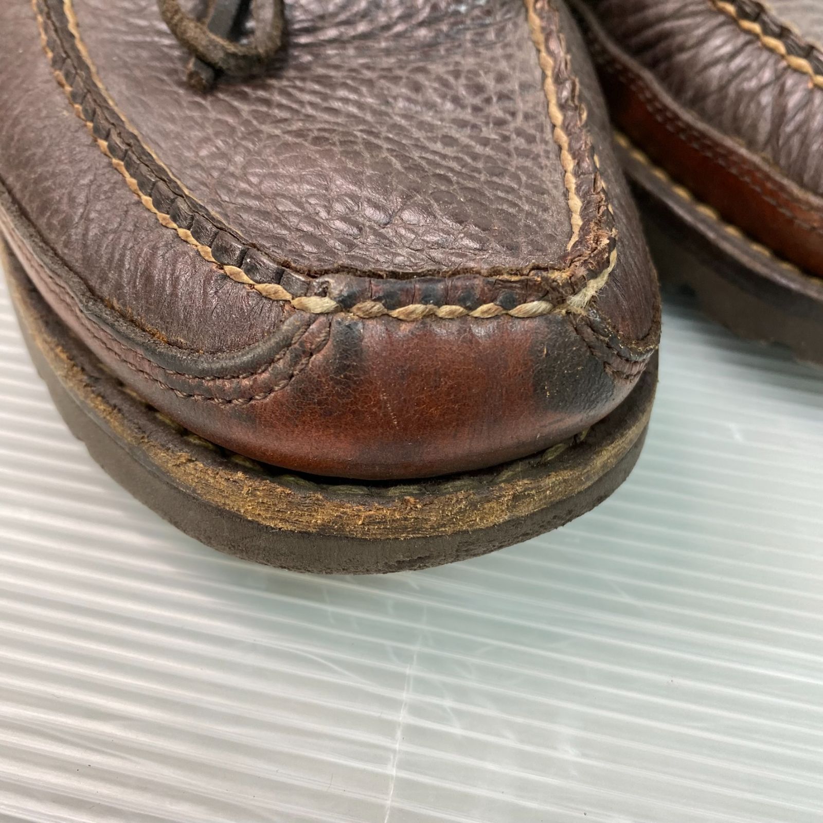 箱付き 中古 LL Bean エルエルビーン アラガッシュ バイソン モカシン