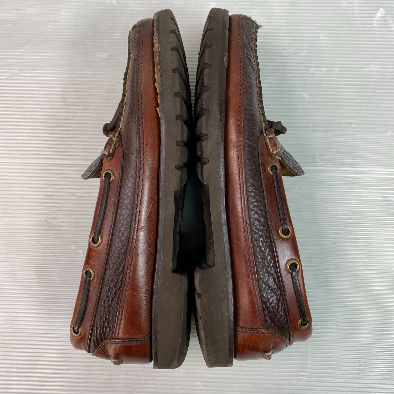 美品 LL Bean アラガッシュ バイソン オックスフォード サイズ10 箱付き 中古 LL Bean エルエルビーン アラガッシュ バイソン モカシン