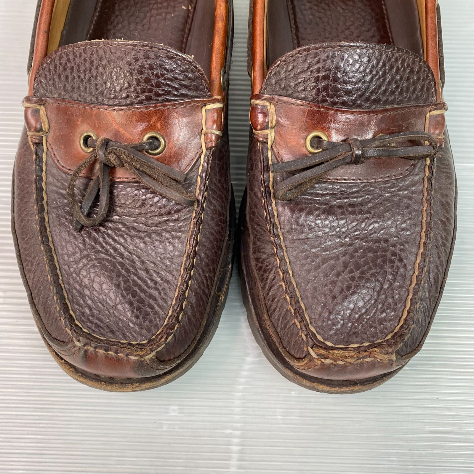 箱付き 中古 LL Bean エルエルビーン アラガッシュ バイソン モカシン