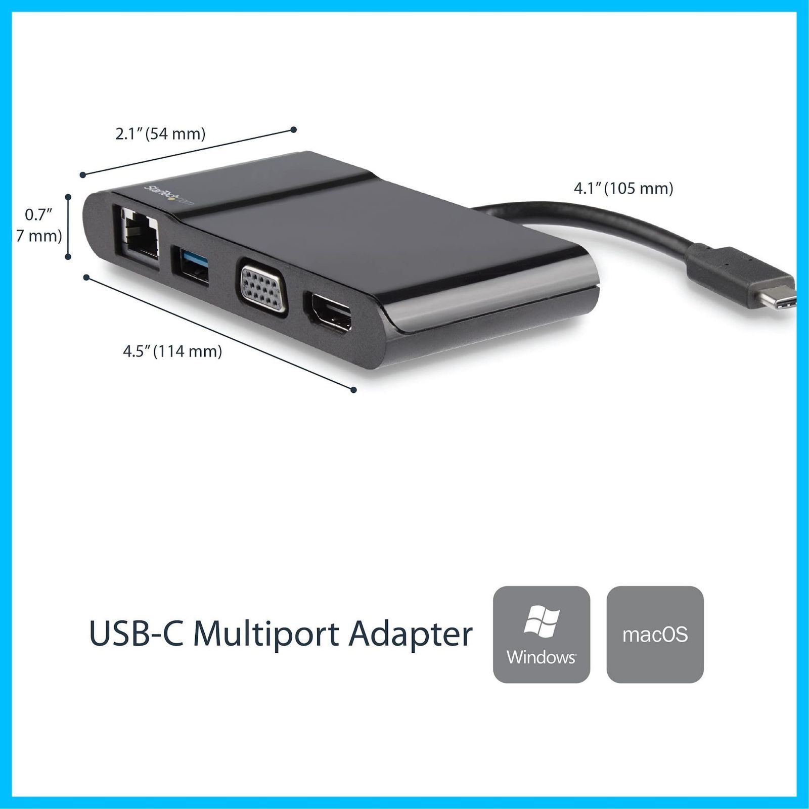  ギガビット有線LAN 3.0ハブ USB HDMI VGA対応ミニドッキングステーション 4 K Type-C接続マルチアダプター StarTech.com その他 文房具 事務用品