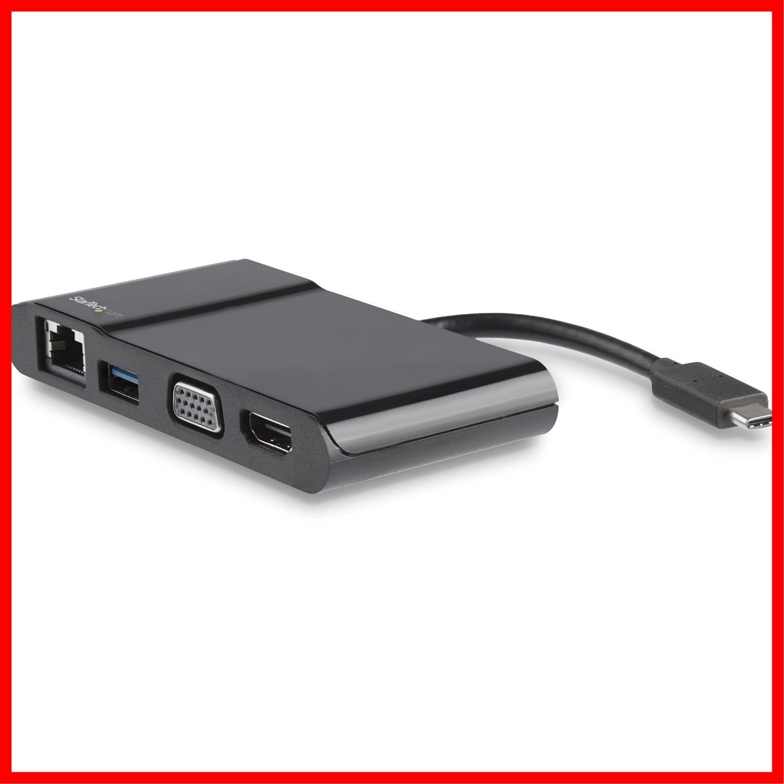 ギガビット有線LAN 3.0ハブ USB HDMI VGA対応ミニドッキングステーション 4 K Type-C接続マルチアダプター StarTech.com