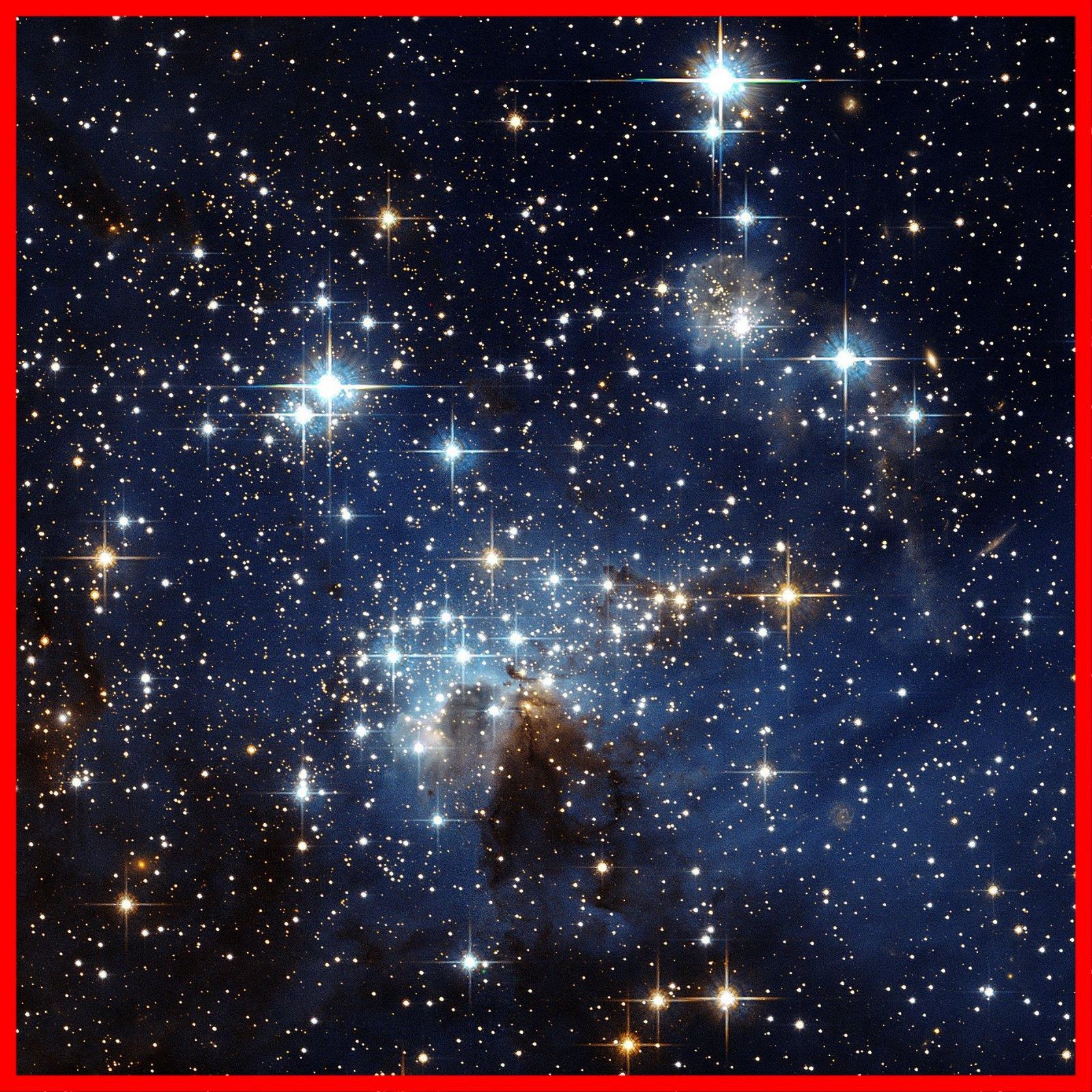 大マゼラン星雲の星形成領域 LH 95のマウスパッド フォトパッド 宇宙シリーズ トリミング B