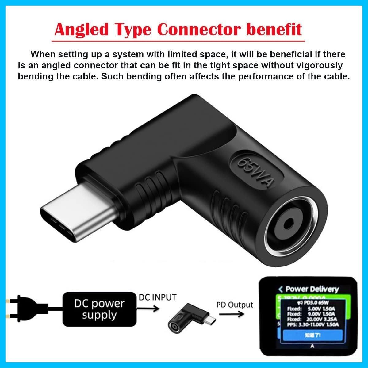 C タイプ 電源プラグ充電アダプタ USB 入力から 5 4 mm 7 9 ラップトップ電話用 ジャック 度DC 90 CY