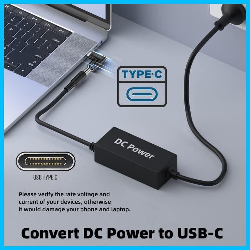  C タイプ 電源プラグ充電アダプタ USB-C 入力から 5.4 mm 7.9 ラップトップ電話用 ジャック 度DC 90 CY その他 文房具 事務用品