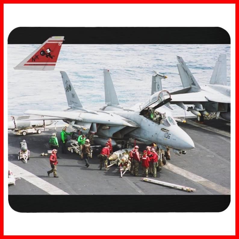 J トムキャットのマウスパッド フォトパッド 世界の戦闘機シリーズ F-14 戦闘機