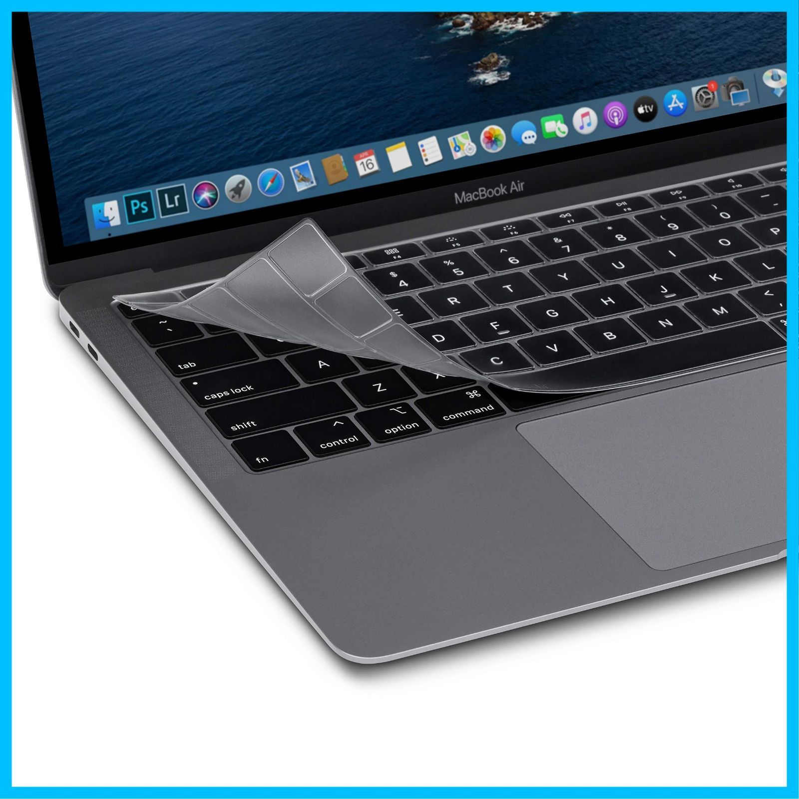 MacBook Air for 13インチ キーボードプロテクター 2020 Mid US Late Clearguard 2020以外のモデルには対応していません moshi US配列キーボード用