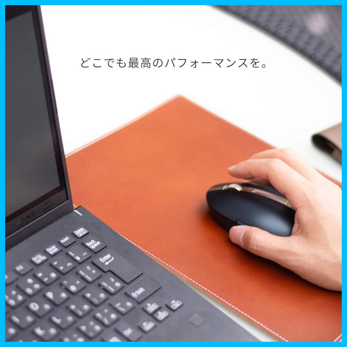  全対応 デスク オフィス 大判 a 4 光学式 レーザー ブルーLEDマウス 職人仕上げ ネイビー イタリアンレザー 本革 30 cm 大型 マウスパッド Italy Teporna Dom その他 文房具 事務用品