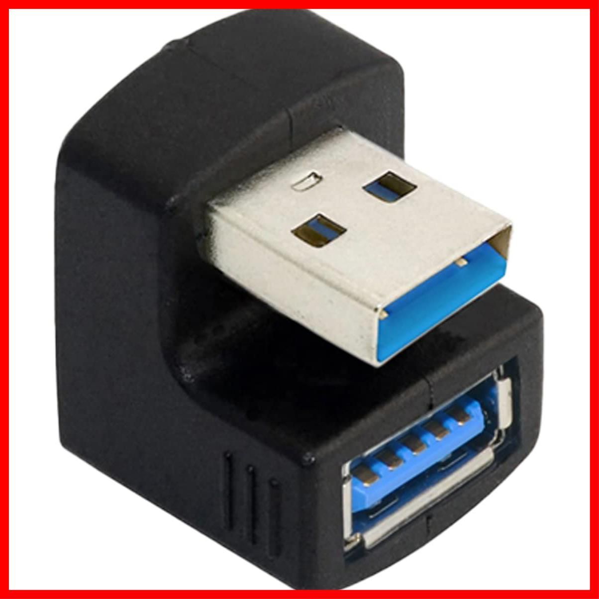 商品 変換 U字型B メス 延長 USB A オス アダプタ Aタイプ 3 0 5 Gbps Gen 1 ブラック 2 U字 USB変換コネクタ オーディオファン