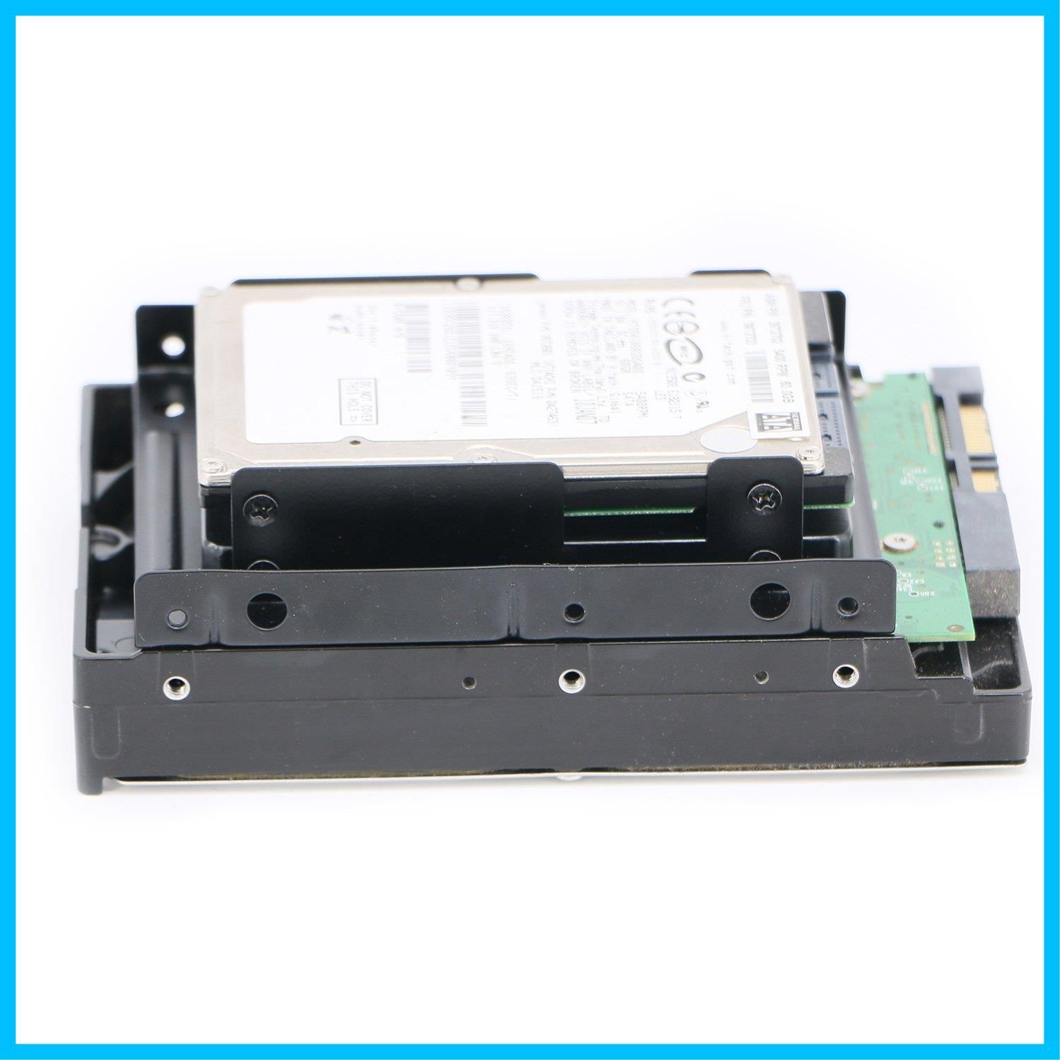 メタルマウントブラケットアダプター PC用 デュアル2 5インチから3 5インチブラケット ハードディスクドライブベイホルダー HDD SSD 2 5インチ Pasow