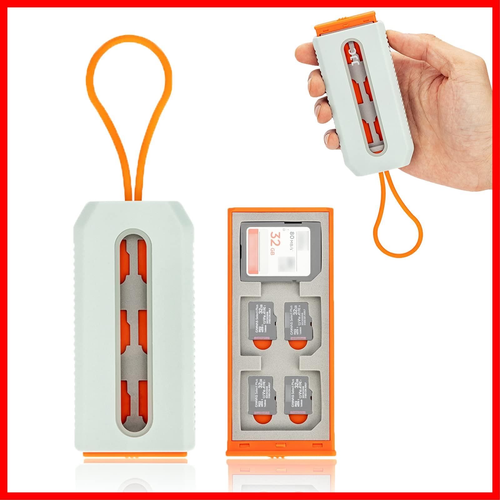 数量 SD カードケース 6 Micro 枚 SDHC SDXCカード - 12 MSD 引き出し TF カード収納 軽量 JJC コンパクト 持ち運びが簡単