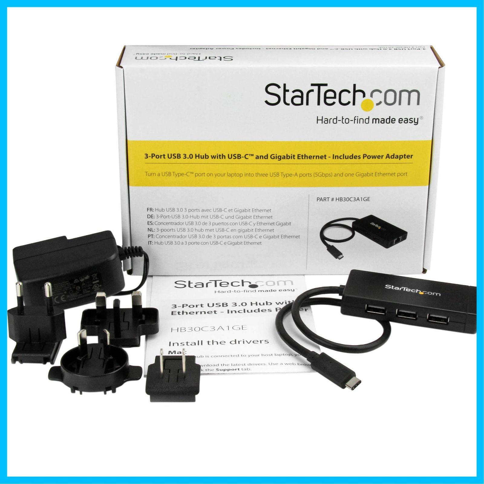 1ポートギガビット有線LANアダプタ 3.0ハブ