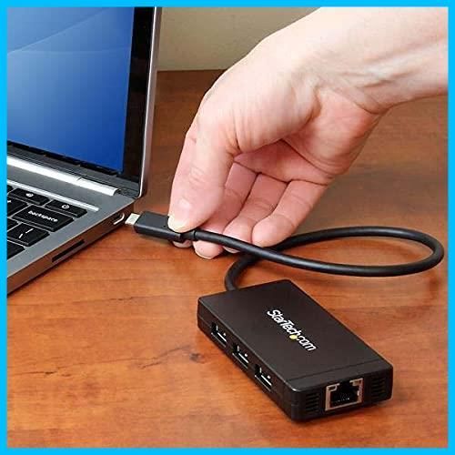 商品 1ポートギガビット有線LANアダプタ 3 0ハブ ACアダプタ付属 Type C接続3ポートUSB USB StarTech com