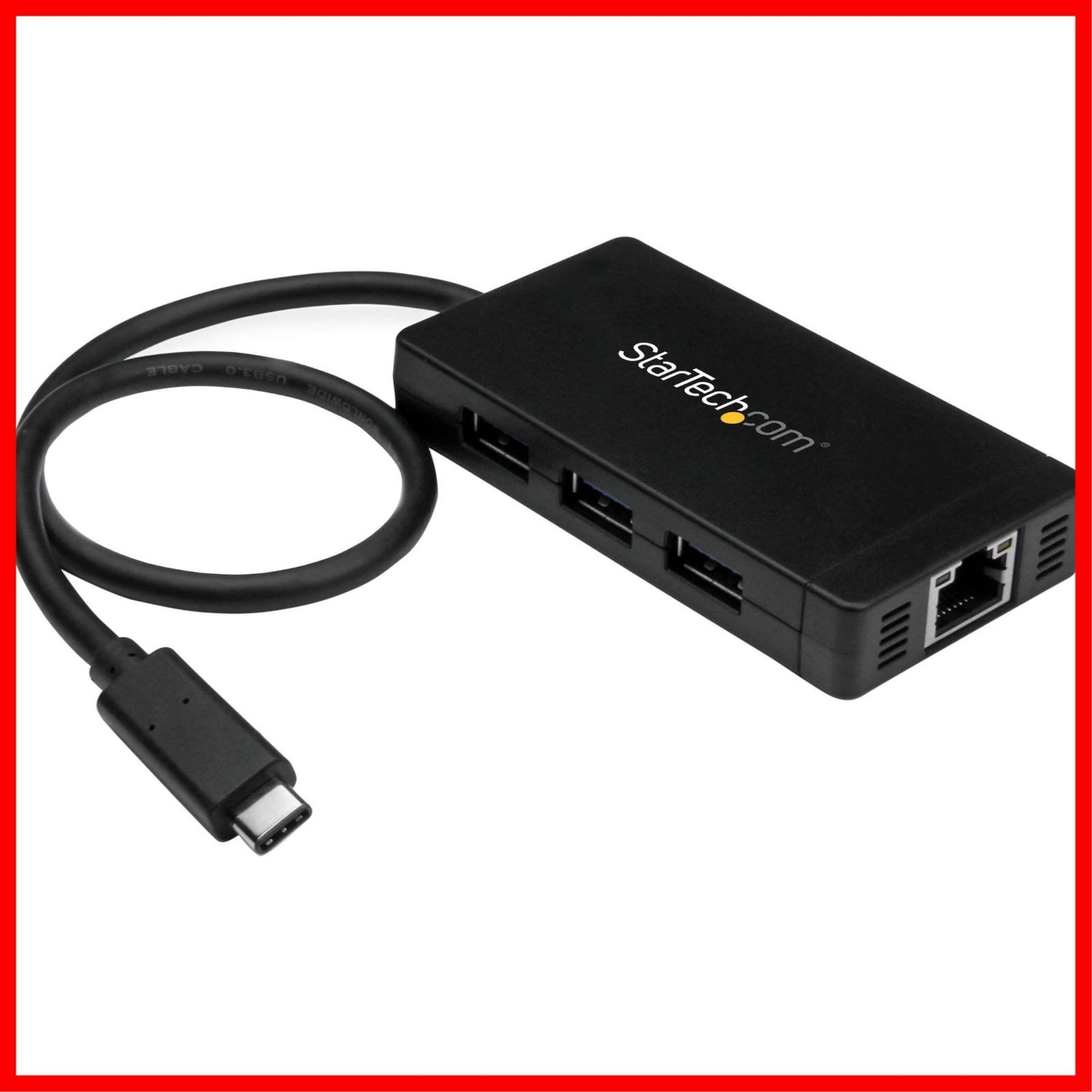 商品 1ポートギガビット有線LANアダプタ 3 0ハブ ACアダプタ付属 Type C接続3ポートUSB USB StarTech com