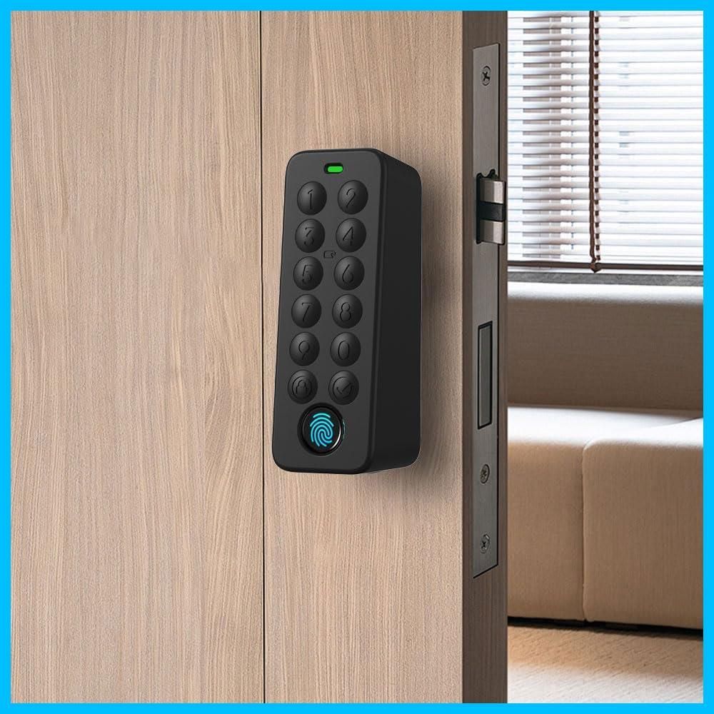 商品 Pro Lock SwitchBot with キズ防止 Keypad 耐久性 無臭で Touch 防水防塵 柔らかい 用保護ケース カバー YCJDP 製 全面保護 指紋認証パッド ブラック 白いナンバーマークなし スマー