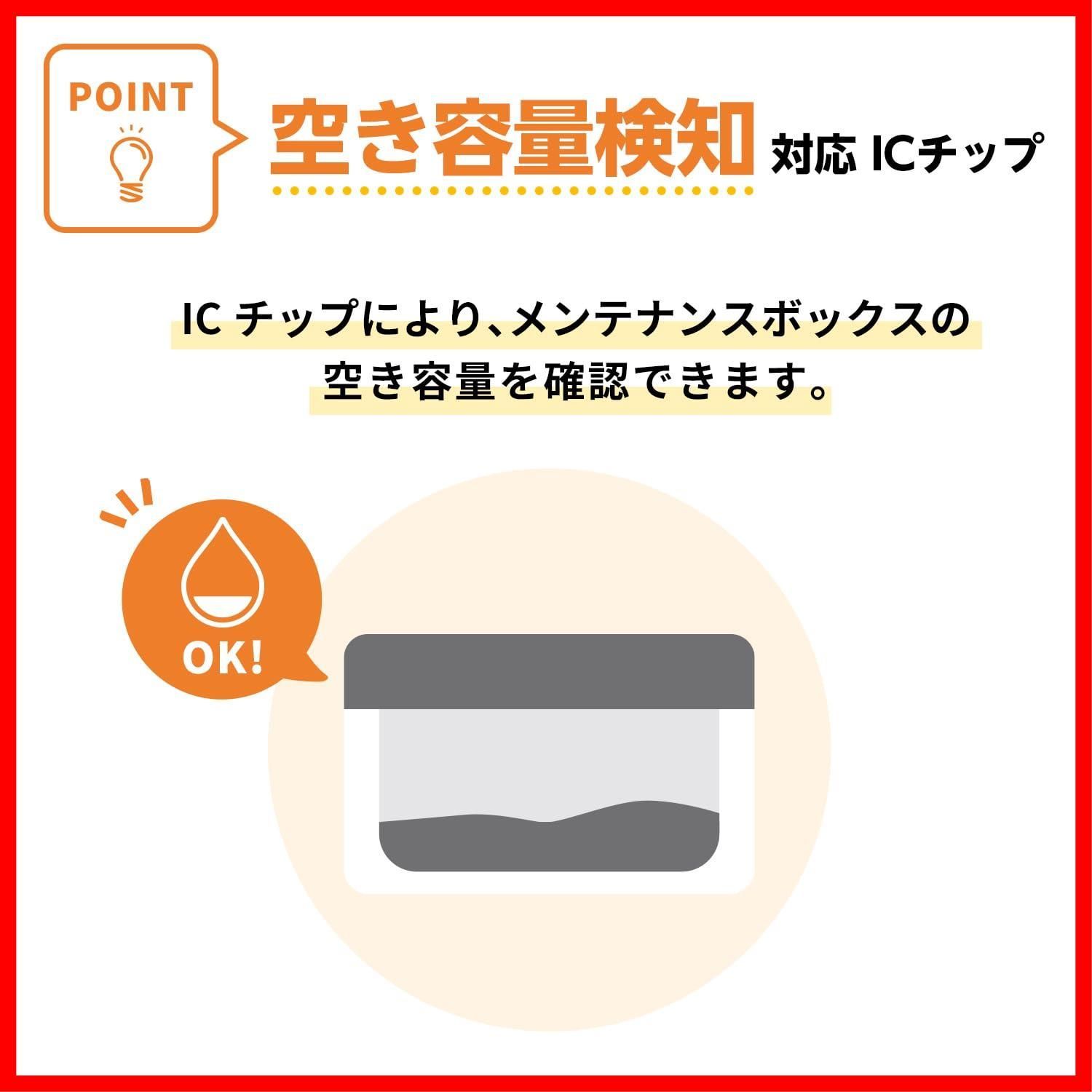 セット エプソン EPSON 用 互換メンテナンスボックス 交換メッセージ表示機能対応 と に使用 対応インクシリーズ EPMB 1 KAM カメ IB 06 メガネ SOR インクのチップス ソリ KUI クマノミ I