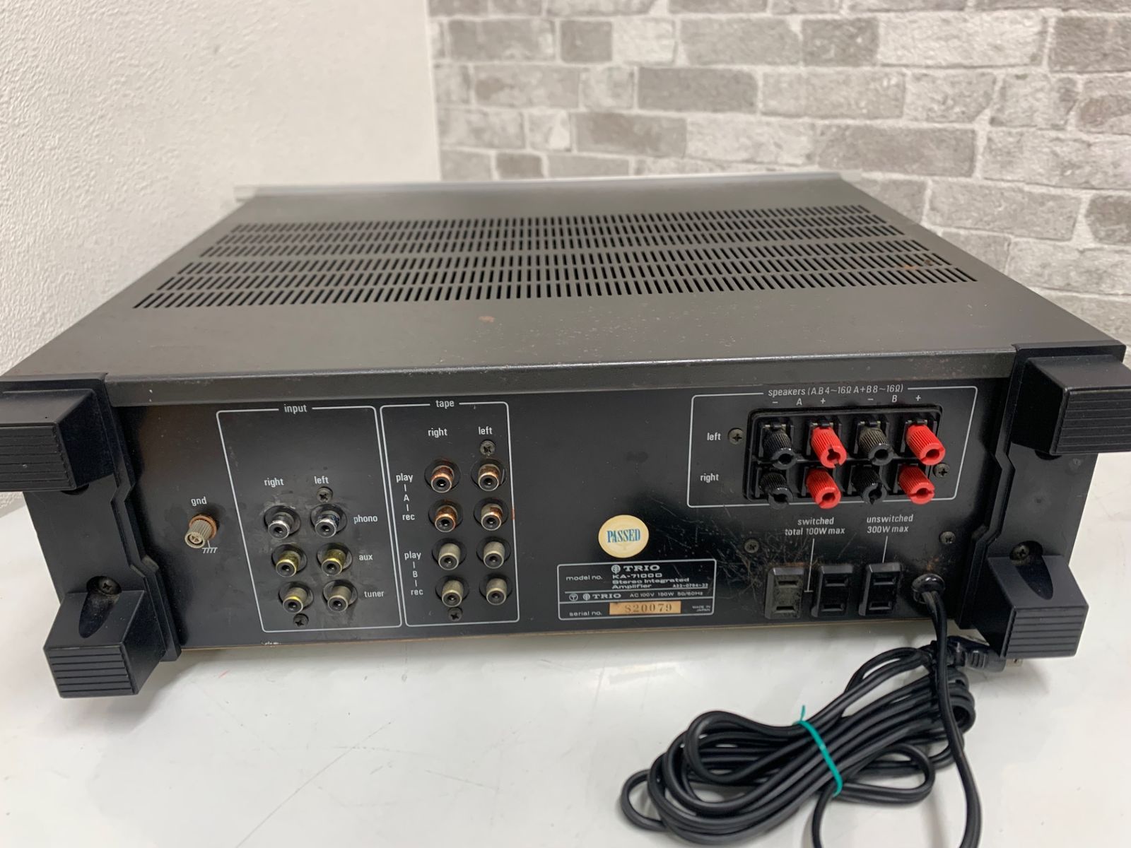 TRIO トリオ プリメインアンプ KA-7100D 70年代 昭和レトロ - メルカリ