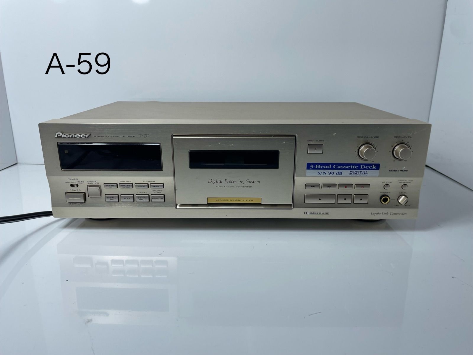 PIONEER パイオニア T-D7 3ヘッド カセットデッキ【リモコン無し