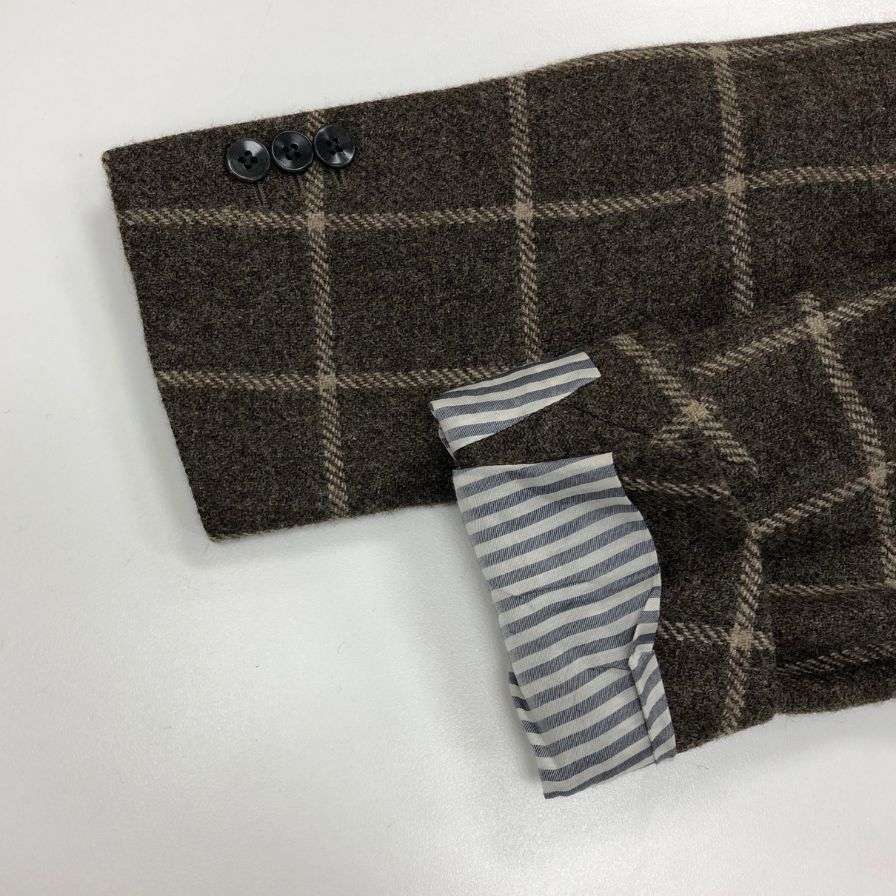 ボリオリ テーラードジャケット お買い得品 ドーバー チェック柄