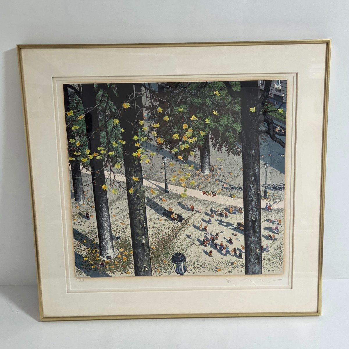 ヒロ・ヤマガタ 即興詩人 シルクスクリーン 版画 250/295 限定 額装