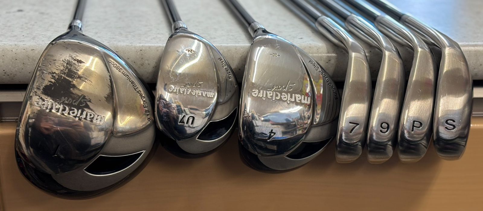 ☆marie claire ゴルフクラブ 7本セット ez-flex - メルカリ