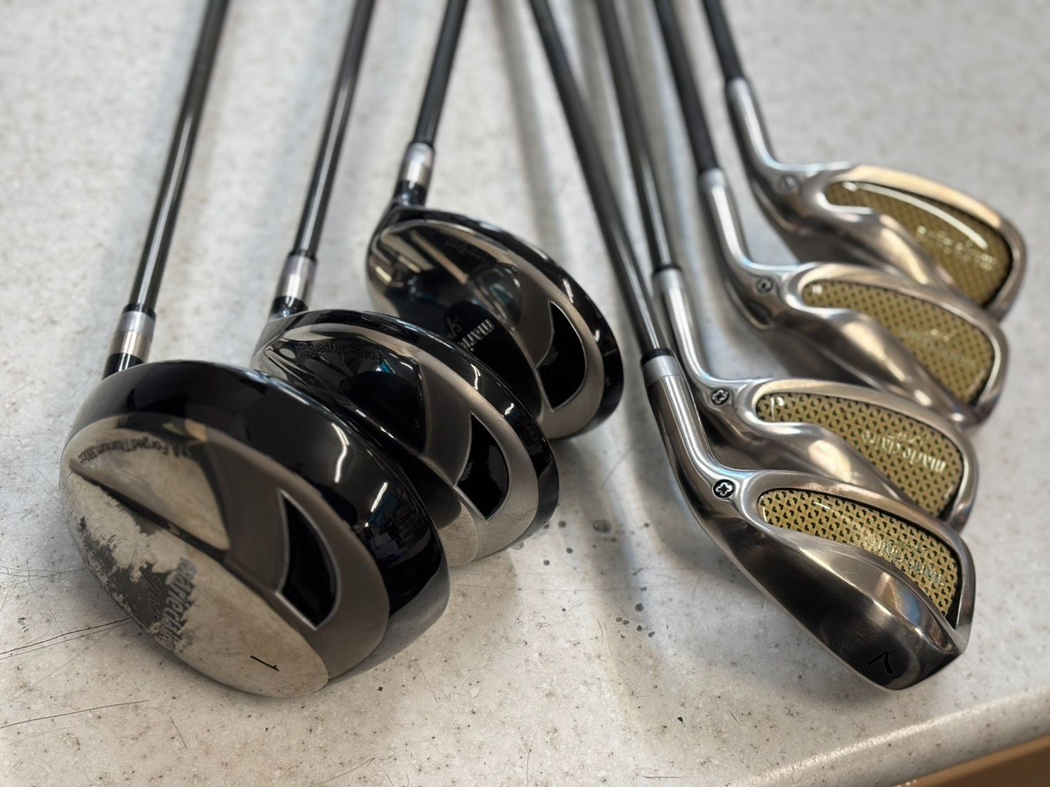 ☆marie claire ゴルフクラブ 7本セット ez-flex - メルカリ