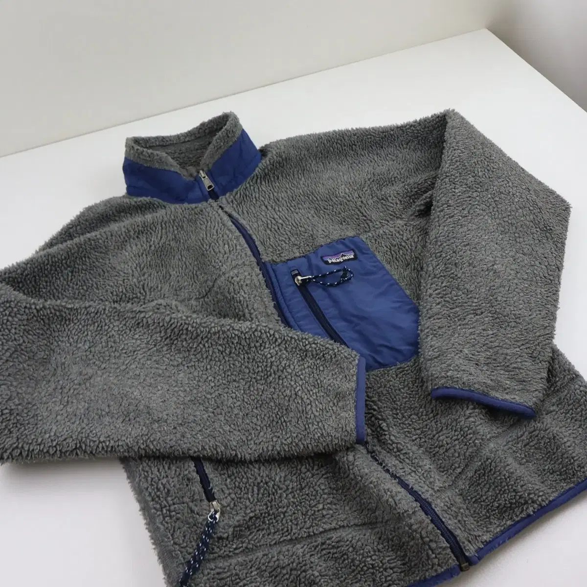 90s パタゴニア レトロ-X グレー/ネイビー USA - メルカリ