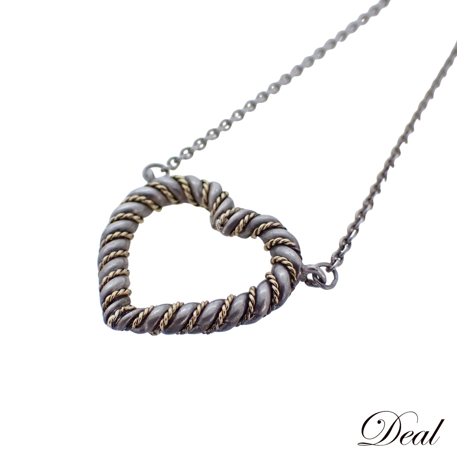 ティファニー ツイスト ハート コンビ K18 Sv925 レディース