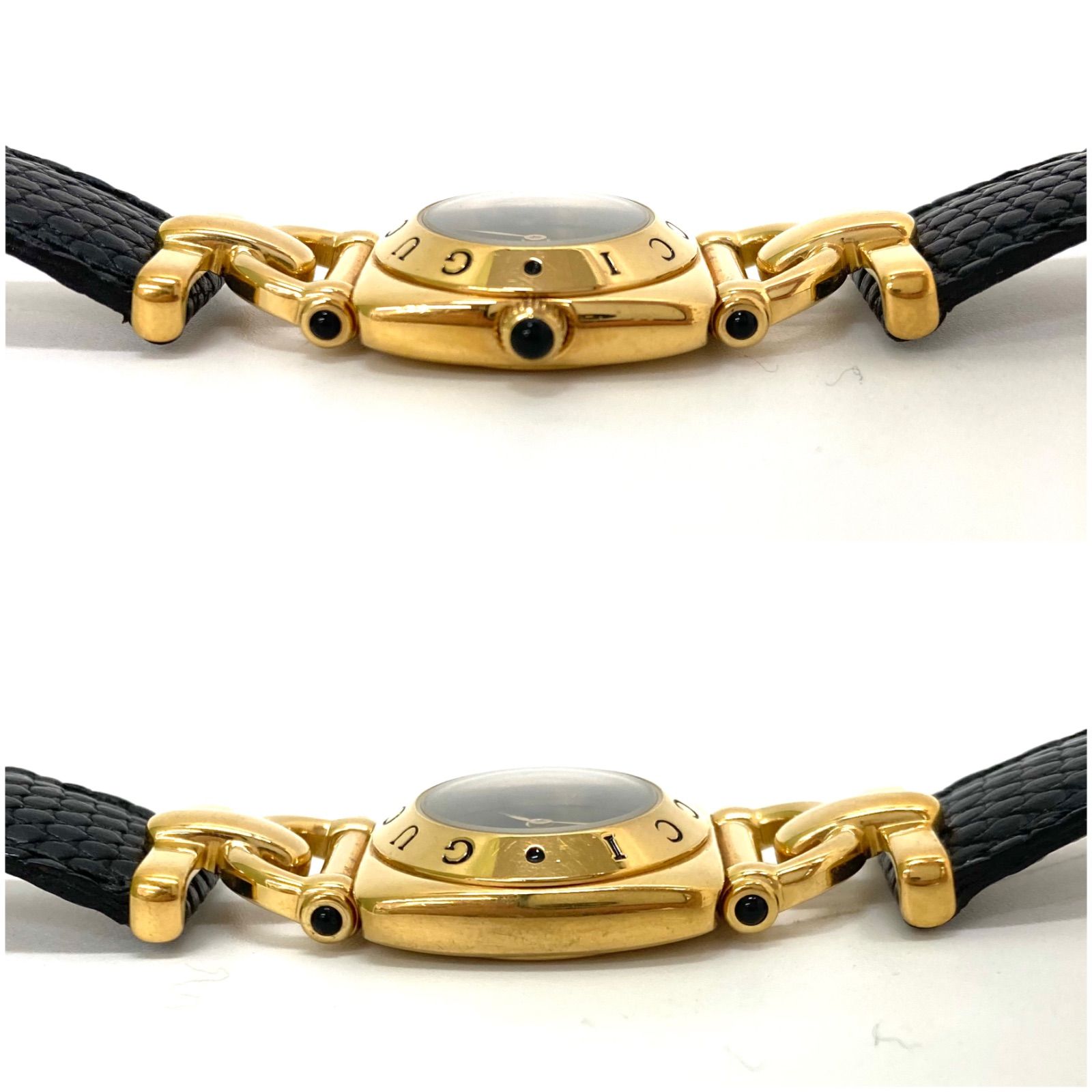 ◇GUCCI◇グッチ 6300L ホースビット クォーツ クリアランス ゴールド