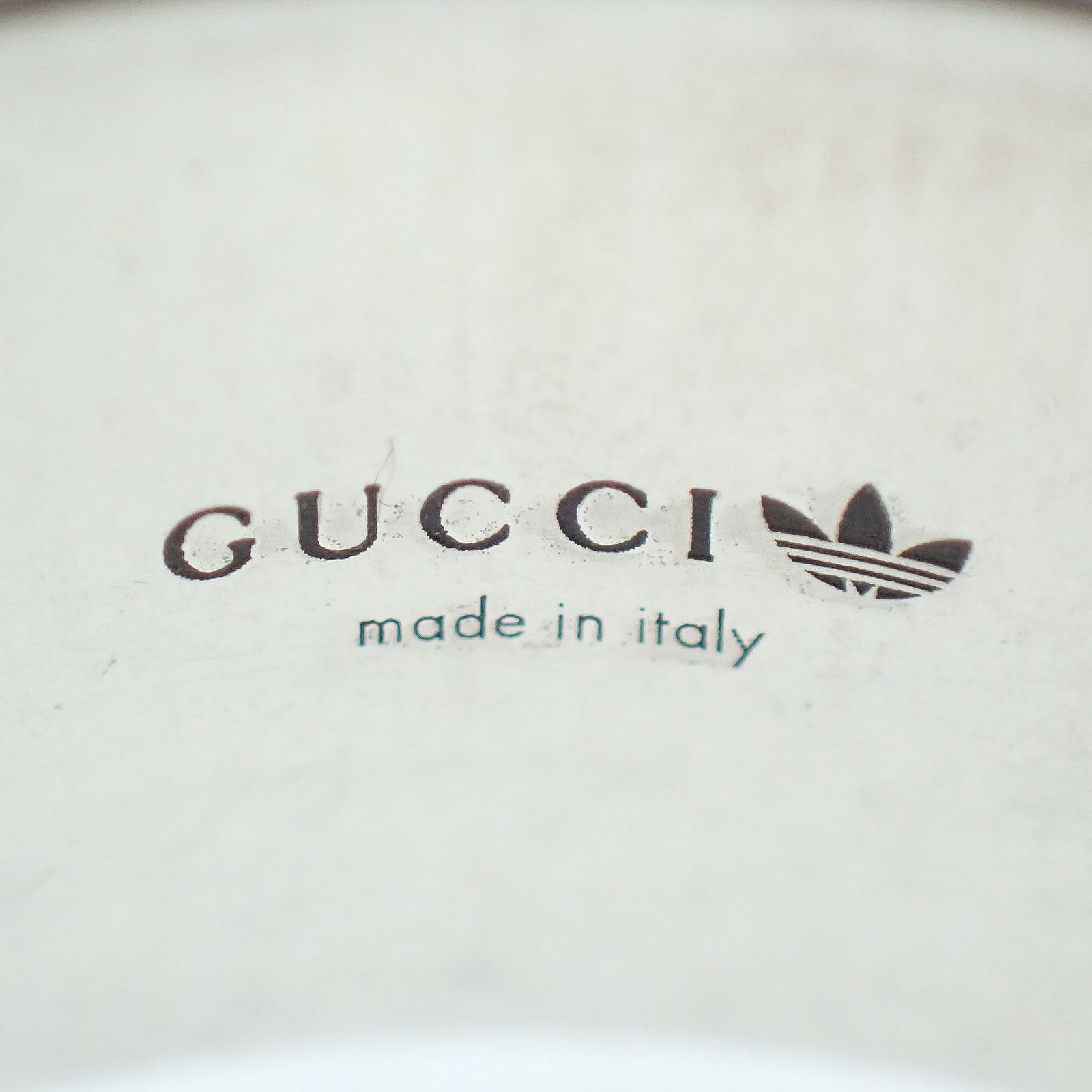 グッチ × アディダス エングレービング リング 17号 Sv925 メンズ